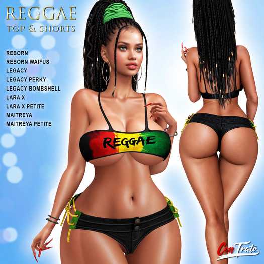 [ConTrato] Reggae Top & Shorts
