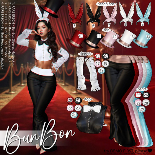 25. ERSCH - BunBon Pants {Reborn} -red-
