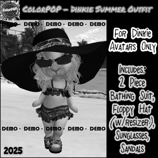 ColorPOP - Dinkie Summer Outfit DEMO (ADD to Unpack)