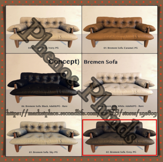 Concept} * 02. Bremen Sofa. Grey. PG 