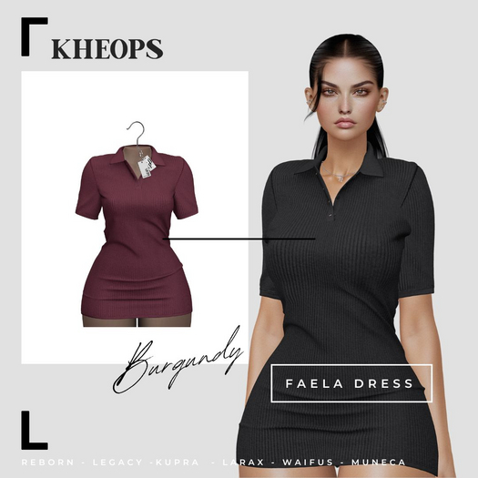 Kheops  /\ - FAELA - DRESS - Burgundy