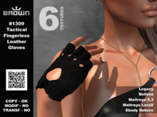 1309 Tactical Fingerless Leather Gloves Woman´s