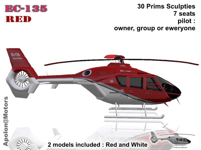 Helicopter EC-135 RED ( Inspired by Eurocopter )