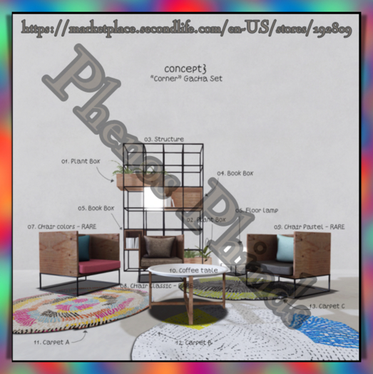 concept} * Corner set -  02. Plant box