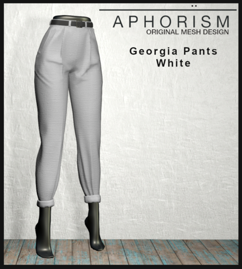 !APHORISM! - Georgia Pants White