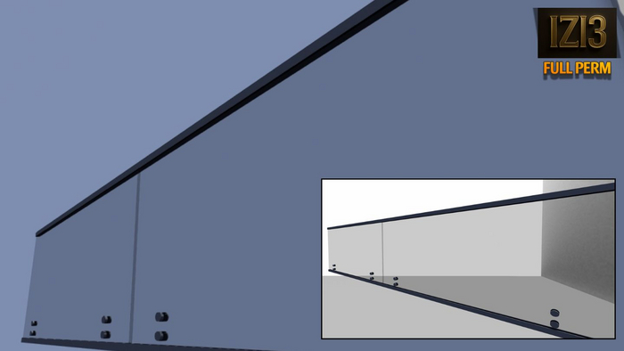 Glass Fence - Mesh - Full Perm