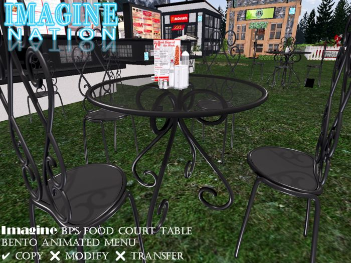 Imagine BP's Food Court Table