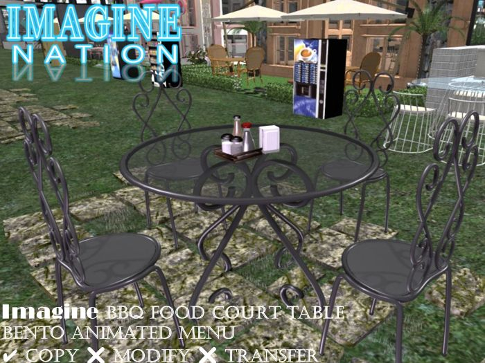 Imagine BBQ Food Court Table