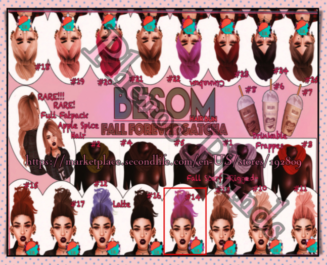 *Besom Hair~ Latte #14*Colors* RETIRED GACHA