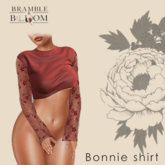 B&B: Bonnie lace shirt (brick red) 