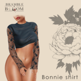B&B: Bonnie lace shirt (charcoal) 