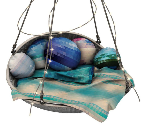 Trompe Loeil - Nesting Bed Geometric