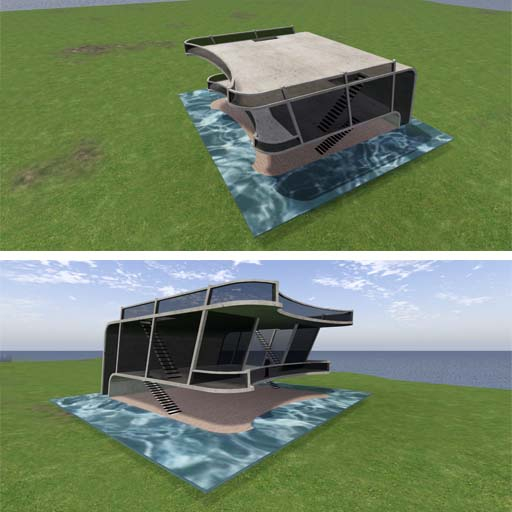 Casa moderna en la playa