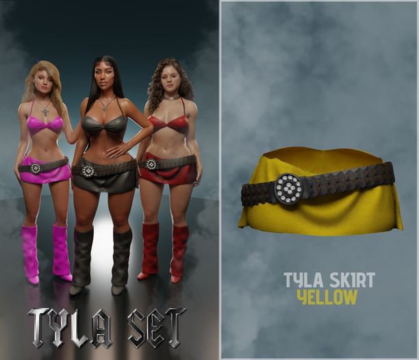 TYLA SKIRT - YELLOW - JADE
