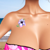 Tasteful Tattoo Lily Chest Right