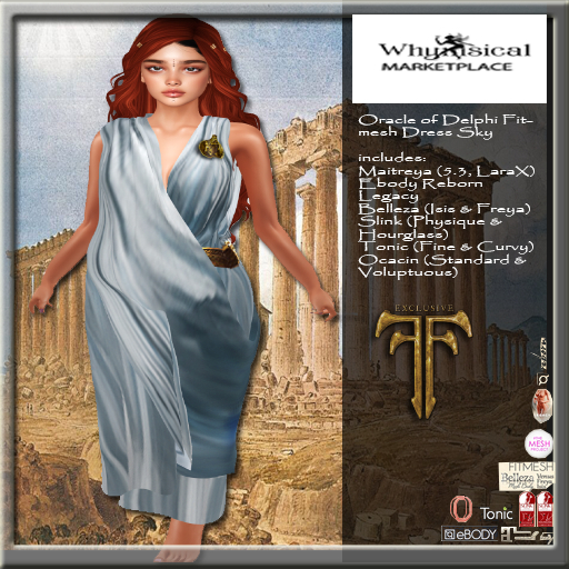 Oracle of Delphi Gown Fitmesh (SKY)(BOXED))FF2025