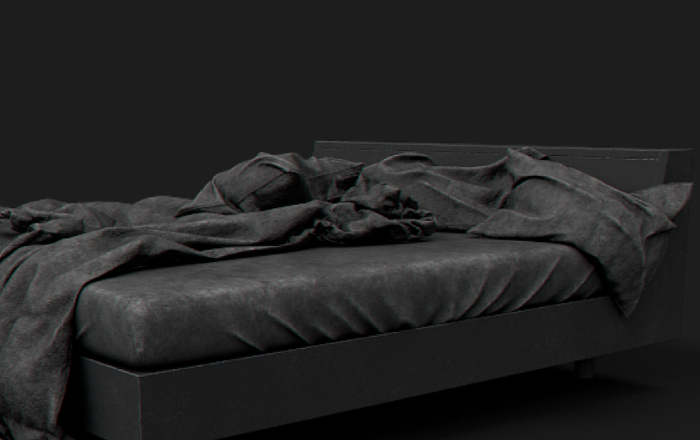 P9.  NO9799  -Bed     BLK /