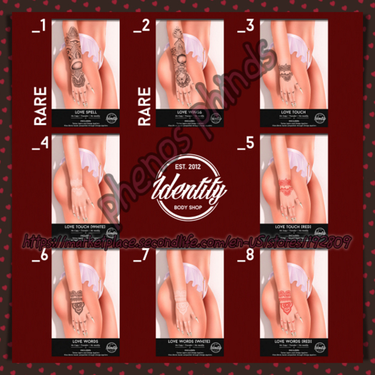 .Identity. Body Shop - #6 Love Words RETIRED GACHA