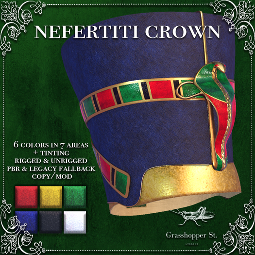 Grasshopper St Nefertiti Crown