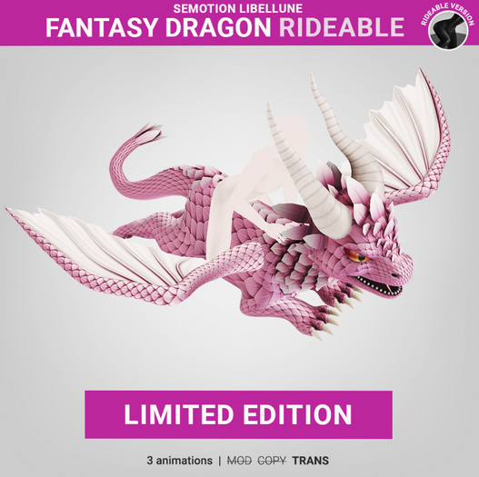 SEmotion Libellune Fantasy Dragon Rideable LIMITED