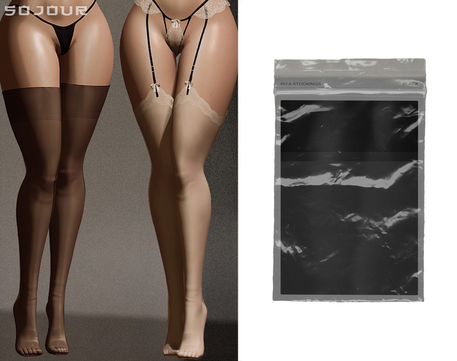 SOJOUR - Rita stockings - black