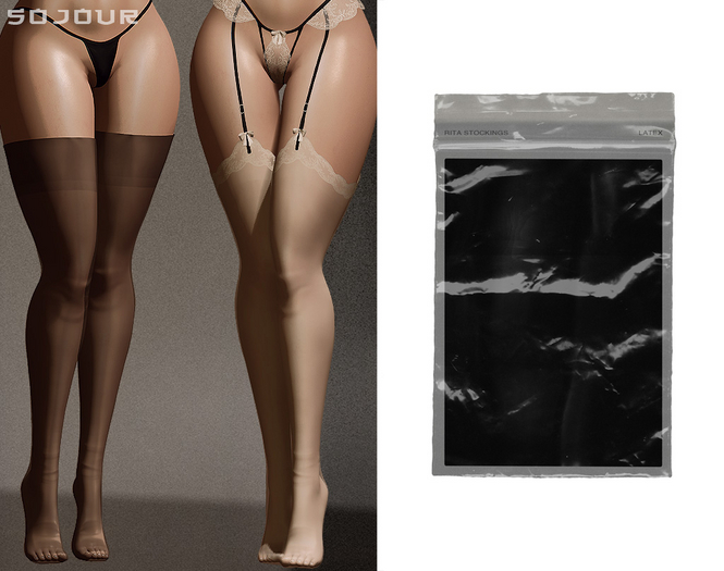 SOJOUR - Rita stockings - latex