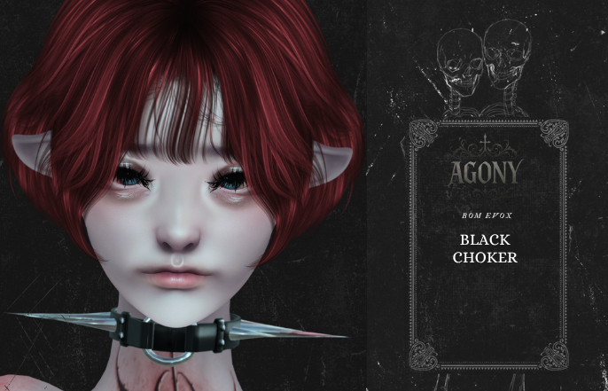 AGONY ' black choker '