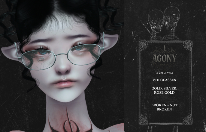 AGONY 'chi glasses'  [FATPACK]
