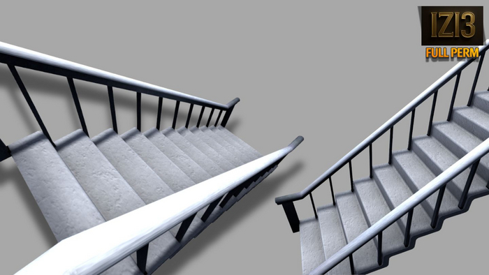 Mesh Stucco Stairs & Railing - Full Perm