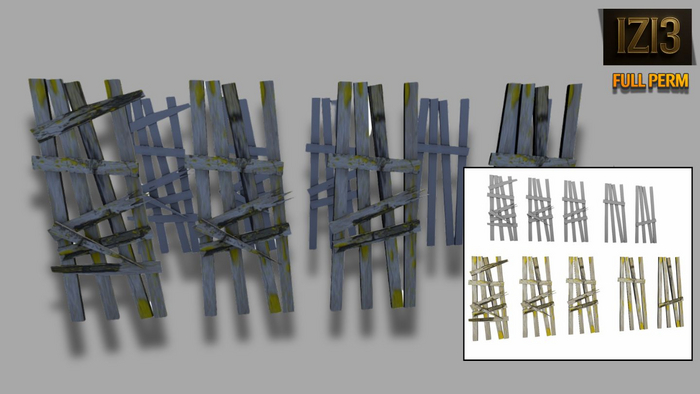 Mesh Broken Boards - Full Perm 5 Set
