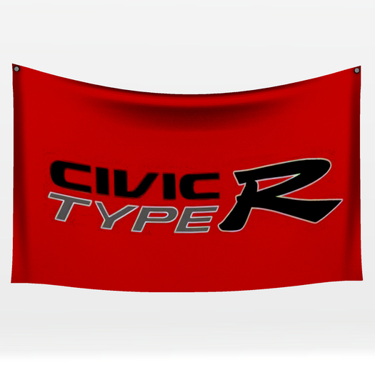 Civic Type R Garage Wall Flag (Red)