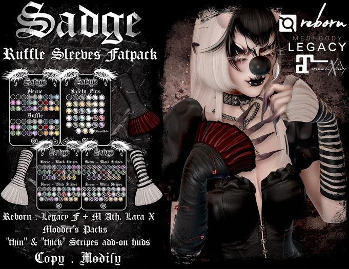 Sadge Ruffle Sleeves FATPACK