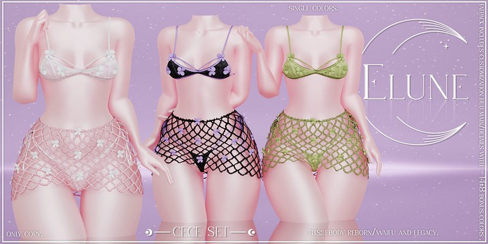 Elune. Cece Set - Purple