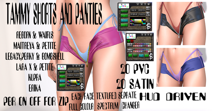 PrimsiSSt Tammy Shorts & Panties WITH HUD