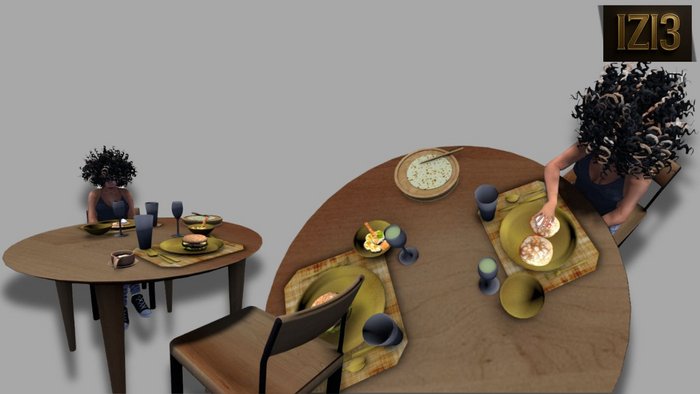 Mesh Dinner Set for Two - Copy/Modify