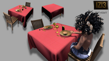 Table Set with Food and Animated Chairs - Copy/Modify