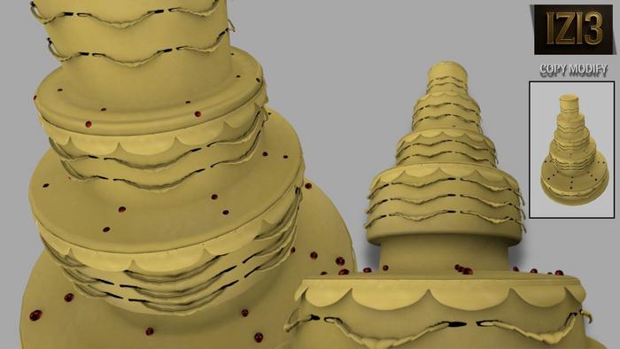 Mega Mango Cake - Mesh (Copy/Modify)