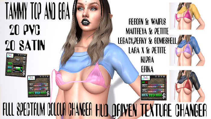 PrimsiSSt Tammy Top & Bikini Top WITH HUD