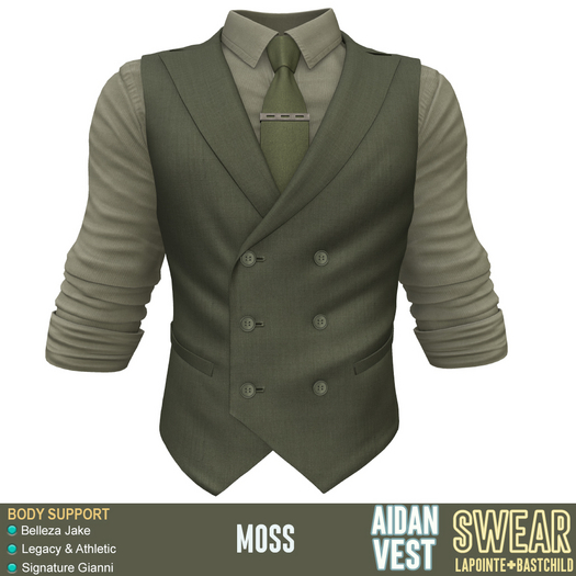 Vest w Tie - Aidan - MOSS
