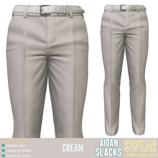 Slacks - Aidan - CREAM