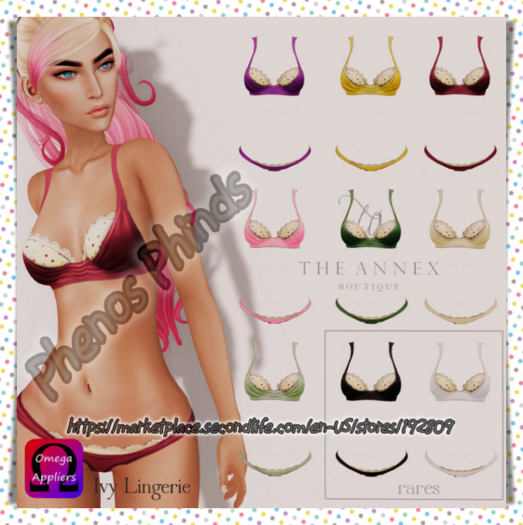 The Annex - Ivy Lingerie - Blue RETIRED GACHA