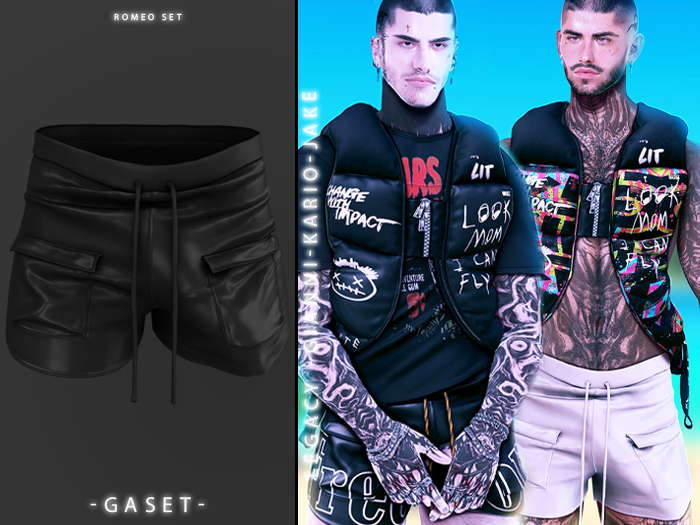 GASET - BLACK ROMEO SHORT