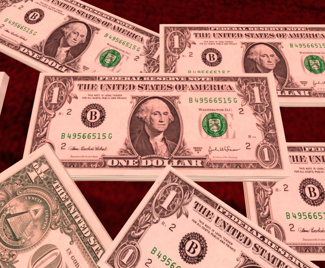 Ultrarealistic Vintage Dollars 1$ American USD x2 x3 x4 (modificable dolars)
