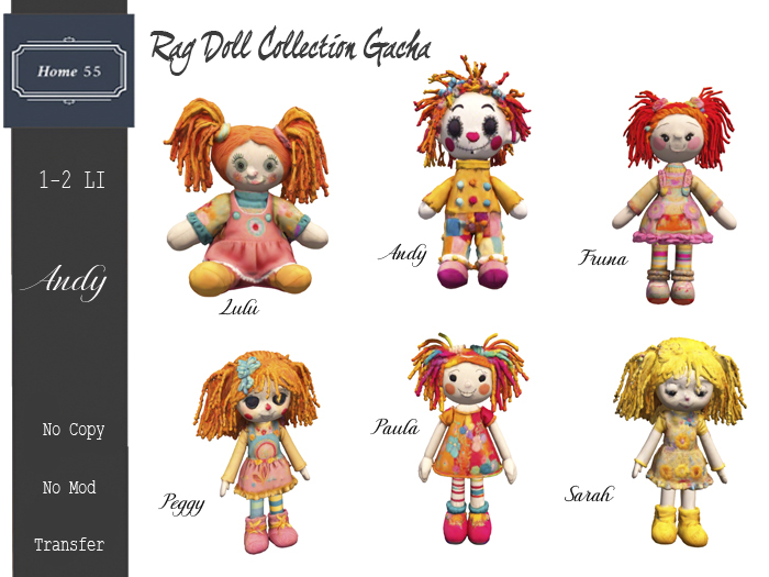 HOME 55 -  Rag Doll Collection 6 Andy