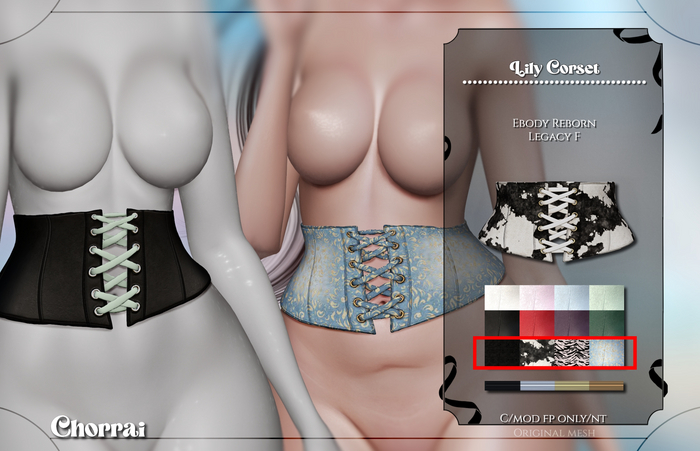 Chorrai - Lily Corset {Extra Pack}