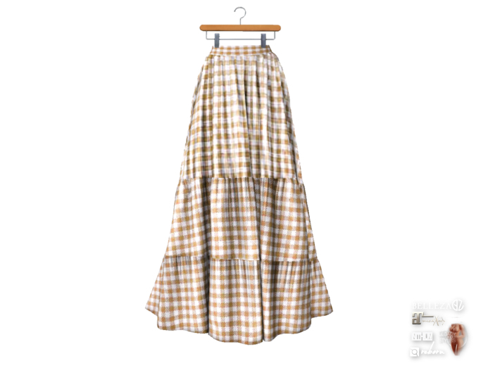 {amiable}Mesh Ruffled Hem Maxi Skirt05