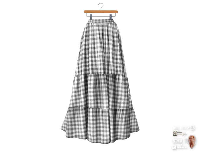 {amiable}Mesh Ruffled Hem Maxi Skirt06