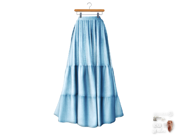 {amiable}Mesh Ruffled Hem Maxi Skirt08