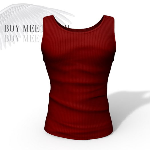 Red Mens Tank Kario