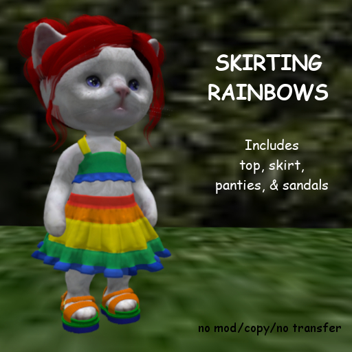 NN Dinkies Skirt & Top Rainbow